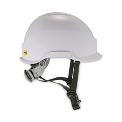 Skullerz 8974-MIPS Class E Safety Helmet with MIPS Elevate Ratchet Suspension, White, Ships in 1-3 Business Days