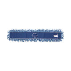 Dust Mop Head, Cotton/Synthetic Blend, 48" x 5", Blue