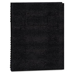 EcoLogix NotePro Executive Notebook, 1-Subject, Medium/College Rule, Black Cover, (100) 11 x 8.5 Sheets