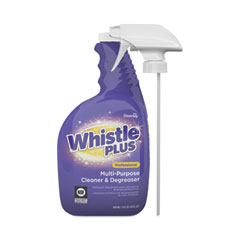 Whistle Plus Professional Multi-Purpose Cleaner/Degreaser, Citrus, 32 oz Spray Bottle, 4/Carton