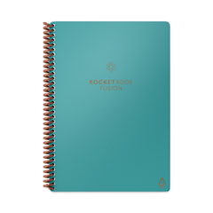 Fusion Smart Notebook, Seven Assorted Page Formats, Teal Cover, (21) 8.8 x 6 Sheets