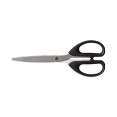 Stainless Steel Scissors, 7" Long, 2.64" Cut Length, Assorted Straight Handles, 2/Pack