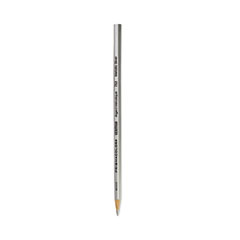 Verithin Smear-Proof Colored Pencils, 2 mm, Metallic Silver Lead, Metallic Silver Barrel, Dozen