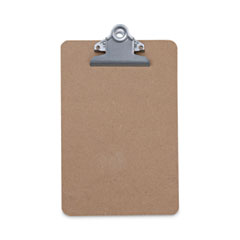 Hardboard Clipboard, 0.75" Clip Capacity, Holds 5 x 8 Sheets, Brown