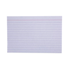 Ruled Index Cards, 4 x 6, White, 100/Pack