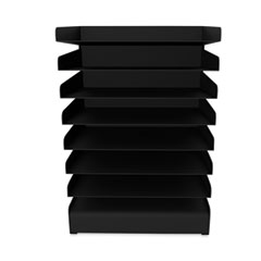 Steel Horizontal-Tray Desktop Sorter, 8 Sections, Letter Size Files, 12" x 9.5" x 17.75", Black, Ships in 1-3 Business Days