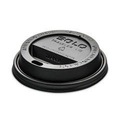 Traveler Cappuccino Style Dome Lid, Fits 8 oz Cups, Black, 1,000/Carton