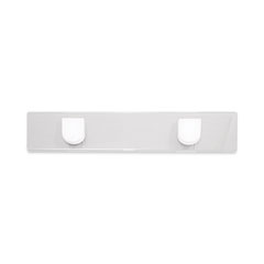 Panel Wall Sign Name Holder, Acrylic, 9 x 2, Clear