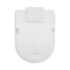 Magnetic/Adhesive Clips, 0.25" Jaw Capacity, White, 20/Box