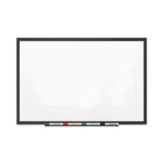 Classic Series Porcelain Magnetic Dry Erase Board, 48 x 36, White Surface, Black Aluminum Frame