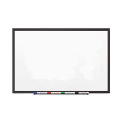 Classic Series Porcelain Magnetic Dry Erase Board, 60 x 36, White Surface, Black Aluminum Frame