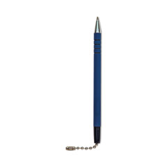 Antimicrobial Ballpoint Counter Pen, Medium, 1 mm, Blue Ink, Blue