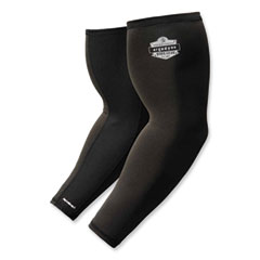 Chill-Its 6690 Performance Knit Cooling Arm Sleeve, Polyester/Spandex, Medium, Black, 2 Sleeves, Ships in 1-3 Business Days