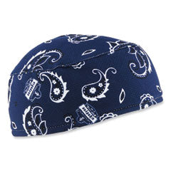 Chill-Its 6630 High-Performance Terry Cloth Skull Cap, Polyester, One Size Fit Most, Navy Western, Ships in 1-3 Business Days