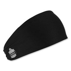 Chill-Its 6634 Performance Knit Cooling Headband, Polyester/Spandex, One Size Fits Most, Black, Ships in 1-3 Business Days