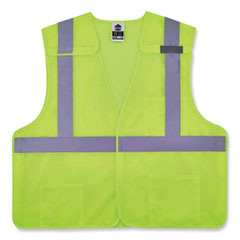 GloWear 8217BA Class 2 Breakaway Mesh Vest, Polyester, Small/Medium, Lime, Ships in 1-3 Business Days