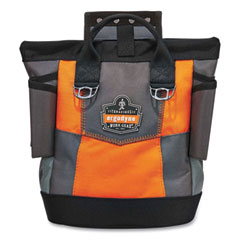 Arsenal 5527 Premium Topped Tool Pouch with Hinged Closure, 6 x 10 x 11.5, Polyester, Orange, Ships in 1-3 Business Days