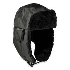 N-Ferno 6802ZI Zipper Trapper Hat + Universal Bump Cap, S/M, Black, Ships in 1-3 Business Days