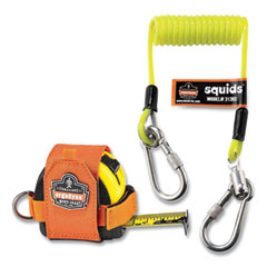 Squids 3190 Tape Measure Tethering Kit, 2 lb Max Working Capacity, 6.5" to 48" Long, Lime/Black, Ships in 1-3 Business Days