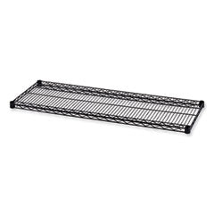 Industrial Wire Shelving Extra Wire Shelves, 48w x 18d, Black, 2 Shelves/Carton