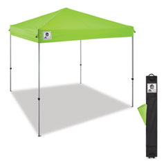 Shax 6010 Lightweight Pop-Up Tent, Single Skin, 10 ft x 10 ft, Polyester/Steel, Lime, Ships in 1-3 Business Days