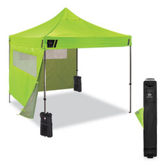 Shax 6052 Heavy-Duty Tent Kit + Mesh Windows, Single Skin, 10 ft x 10 ft,  Polyester/Steel, Lime, Ships in 1-3 Business Days