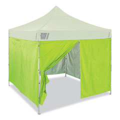 Shax 6054 Pop-Up Tent Sidewall Kit, Single Skin, 10 ft x 10 ft, Polyester, Lime, Ships in 1-3 Business Days