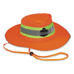 GloWear 8935 Hi-Vis Ranger Sun Hat, Polyester, Small/Medium, Orange, Ships in 1-3 Business Days