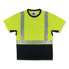 GloWear 8283BK Class 2 Lightweight Performance Hi-Vis T-Shirt, Polyester, X-Large, Lime, Ships in 1-3 Business Days