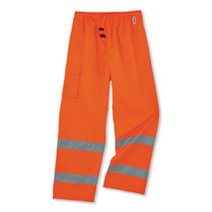 GloWear 8915 Class E Hi-Vis Rain Pants, X-Large, Orange, Ships in 1-3 Business Days