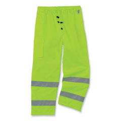 GloWear 8915 Class E Hi-Vis Rain Pants, X-Large, Lime, Ships in 1-3 Business Days