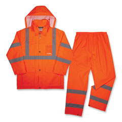 GloWear 8376K Lightweight HV Rain Suit, Large, Orange, Ships in 1-3 Business Days