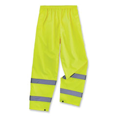 GloWear 8916 Class E Lightweight Hi-Vis Rain Pants, X-Large, Lime, Ships in 1-3 Business Days