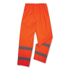 GloWear 8916 Class E Lightweight Hi-Vis Rain Pants, Medium, Orange, Ships in 1-3 Business Days