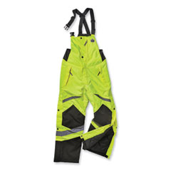 GloWear 8928 Class E Hi-Vis Insulated Bibs, Medium, Lime, Ships in 1-3 Business Days