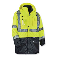 GloWear 8388 Class 3/2 Hi-Vis Thermal Jacket Kit, Small, Lime, Ships in 1-3 Business Days