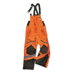 GloWear 8928 Class E Hi-Vis Insulated Bibs, Small, Orange, Ships in 1-3 Business Days