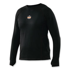 N-Ferno 6435 Midweight Long Sleeve Base Layer Shirt, 3X-Large, Black, Ships in 1-3 Business Days