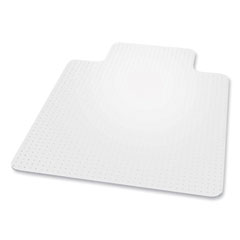 EverLife Chair Mat for Flat Pile Carpet with Lip, 36 x 48, Clear, Ships in 4-6 Business Days