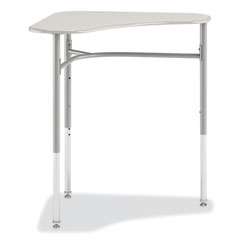 SmartLink Student Desk, Triangle, 36.25" x 28" x 23" to 33", White, 2/Carton, Ships in 7-10 Business Days