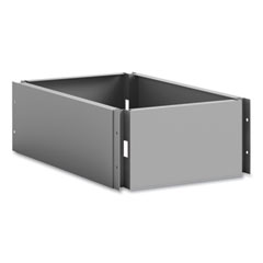 Single Continuous Metal Locker Base Addition, 11.7w x 16d x 5.75h, Gray, Ships in 1-3 Business Days