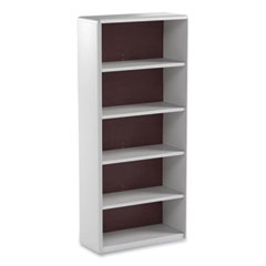 ValueMate Economy Bookcase, Five-Shelf, 31.75w x 13.5d x 67h, Gray, Ships in 1-3 Business Days