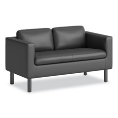 Parkwyn Series Loveseat, 53.5w x 26.75d x 29h, Black