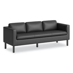 Parkwyn Series Sofa, 77w x 26.75d x 29h, Black