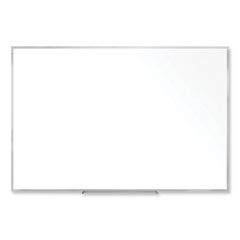 Non-Magnetic Whiteboard with Aluminum Frame, 72.63 x 48.47, White Surface, Satin Aluminum Frame, Ships in 7-10 Business Days