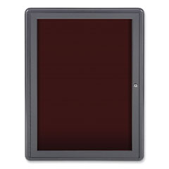 Enclosed Letterboard, 24.13 x 33.75, Gray Powder-Coated Aluminum Frame, Ships in 7-10 Business Days