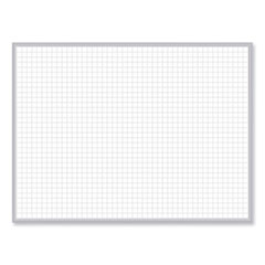 Non-Magnetic Whiteboard with Aluminum Frame, 48 x 35.81, White Surface, Satin Aluminum Frame, Ships in 7-10 Business Days