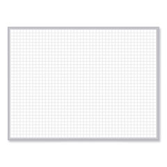 Magnetic Porcelain Whiteboard with Satin Aluminum Frame, 36.5 x 60.5, White Surface, Ships in 7-10 Business Days