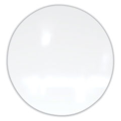 Coda Low Profile Circular Non-Magnetic Glassboard, 24 Diameter, White Surface, Ships in 7-10 Business Days