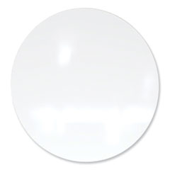 Coda Low Profile Circular Non-Magnetic Glassboard, 48 Diameter, White Surface, Ships in 7-10 Business Days